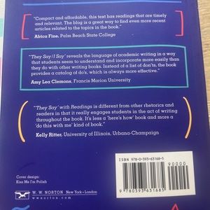 They say i say college eng 101 book new